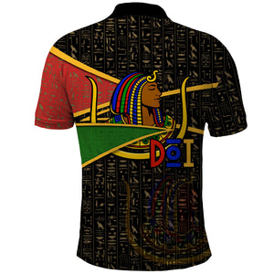 Daughters Of Isis Polo Shirt Ancient Egyptian Queen Hieroglyphic Art