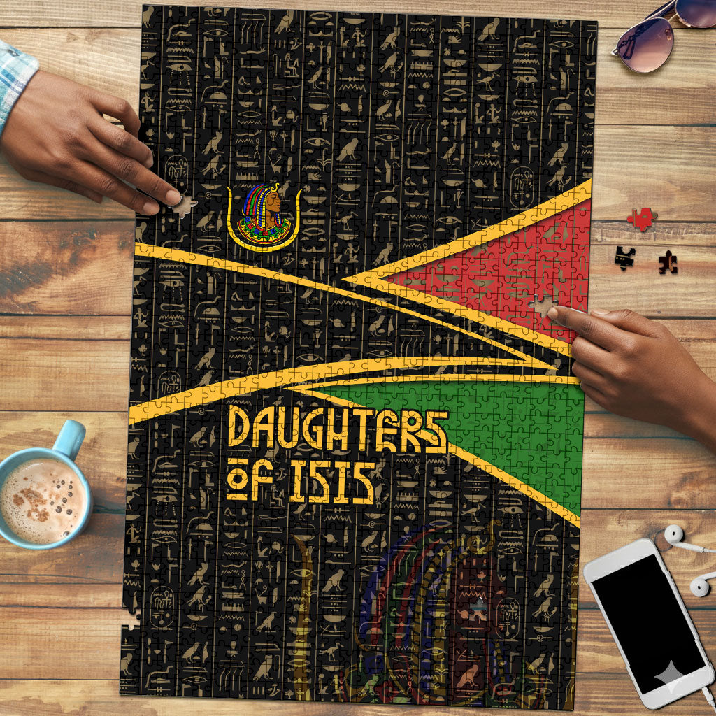Daughters Of Isis Puzzle Ancient Egyptian Queen Hieroglyphic Art