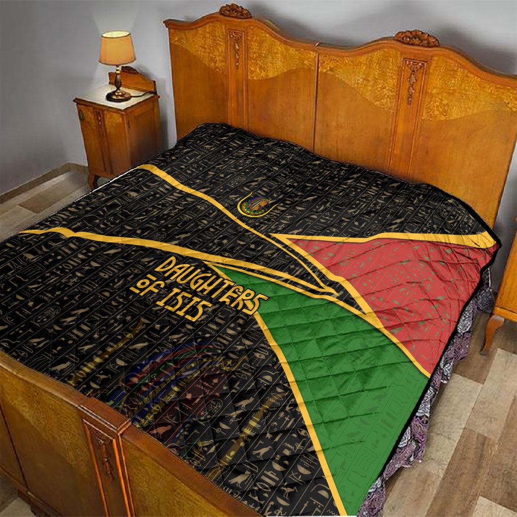 Daughters Of Isis Quilt Ancient Egyptian Queen Hieroglyphic Art