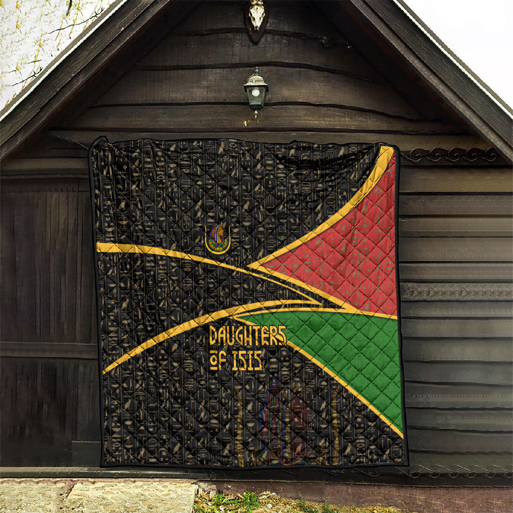 Daughters Of Isis Quilt Ancient Egyptian Queen Hieroglyphic Art