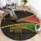 Daughters Of Isis Round Carpet Ancient Egyptian Queen Hieroglyphic Art