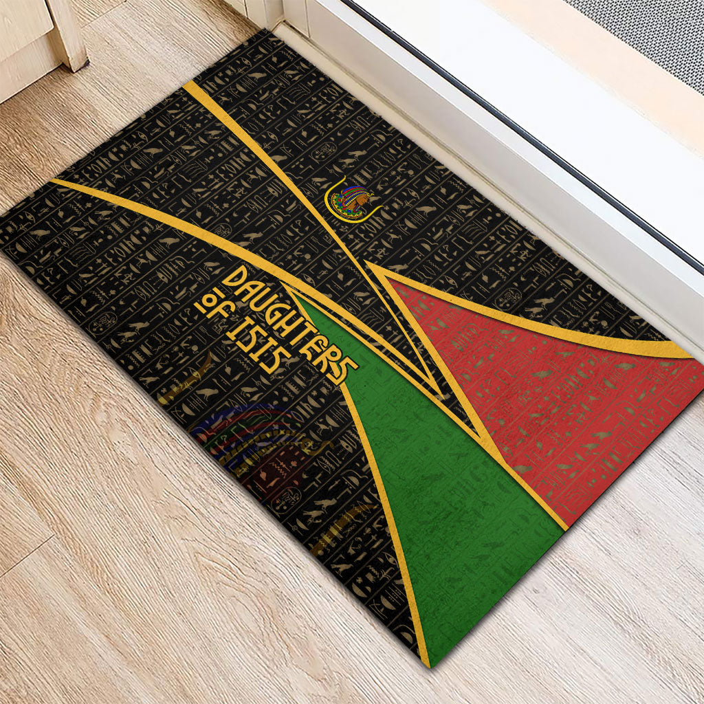 Daughters Of Isis Rubber Doormat Ancient Egyptian Queen Hieroglyphic Art