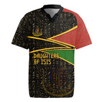 Daughters Of Isis Rugby Jersey Ancient Egyptian Queen Hieroglyphic Art