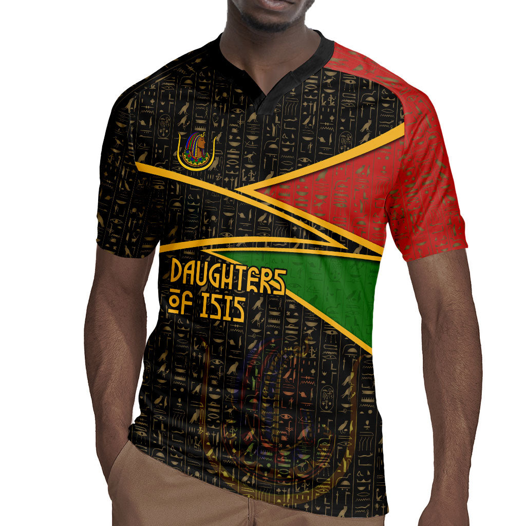 Daughters Of Isis Rugby Jersey Ancient Egyptian Queen Hieroglyphic Art