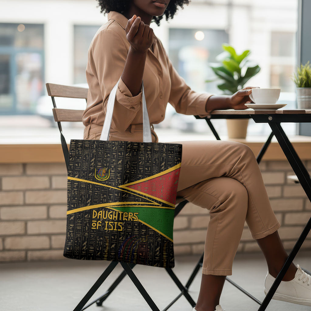 Daughters Of Isis Tote Bag Ancient Egyptian Queen Hieroglyphic Art