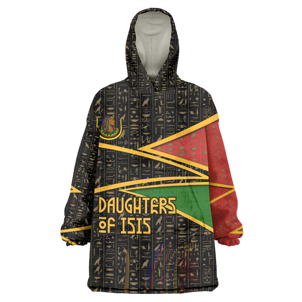 Daughters Of Isis Wearable Blanket Hoodie Ancient Egyptian Queen Hieroglyphic Art