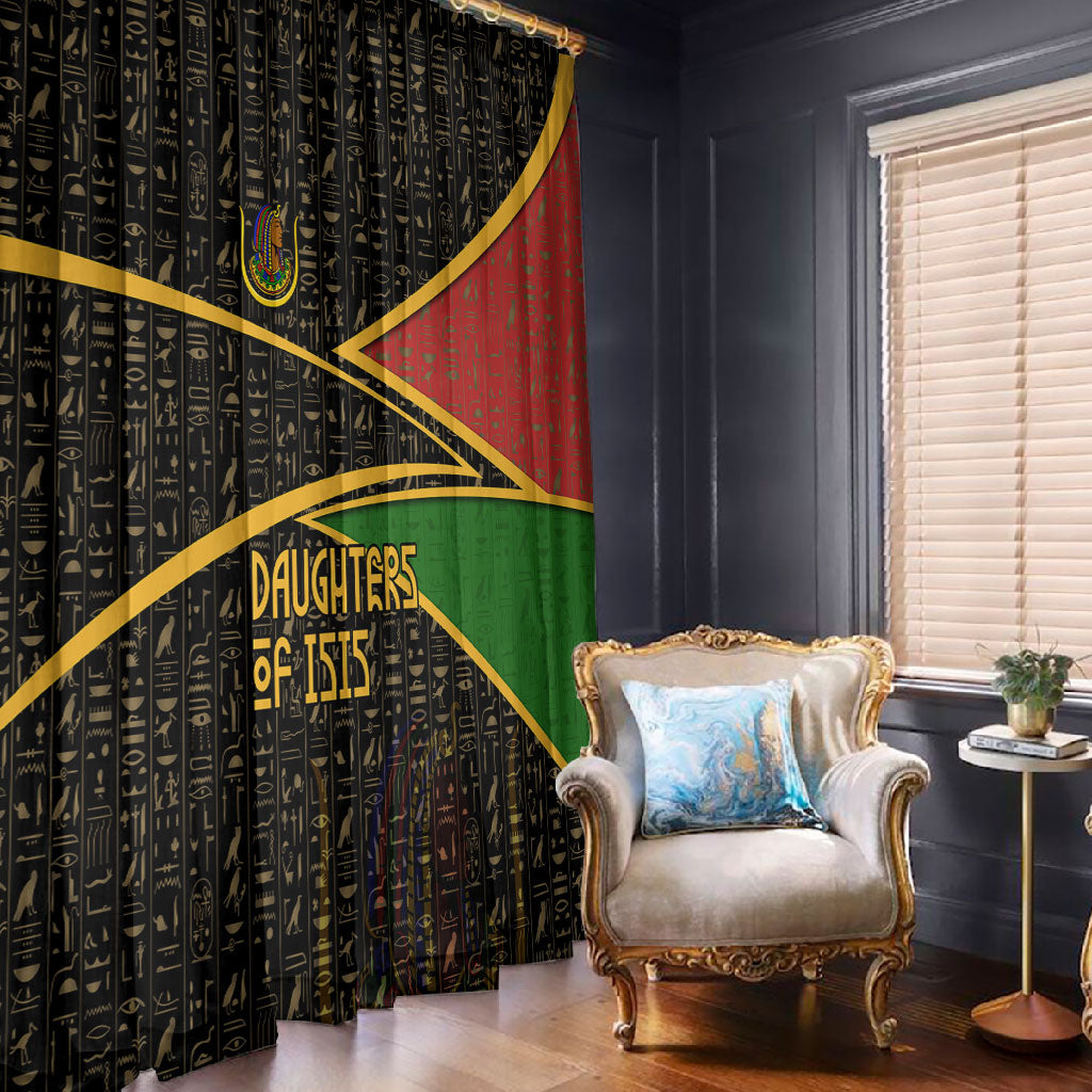 Daughters Of Isis Window Curtain Ancient Egyptian Queen Hieroglyphic Art