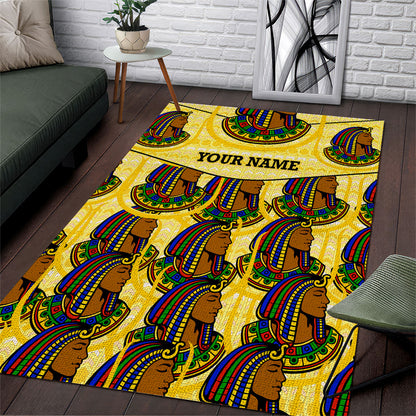 Personalized Daughters Of Isis Area Rug Ancient Egyptian Goddess Pharaoh