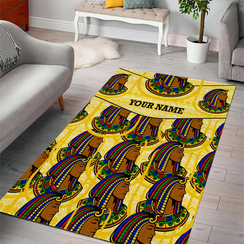 Personalized Daughters Of Isis Area Rug Ancient Egyptian Goddess Pharaoh