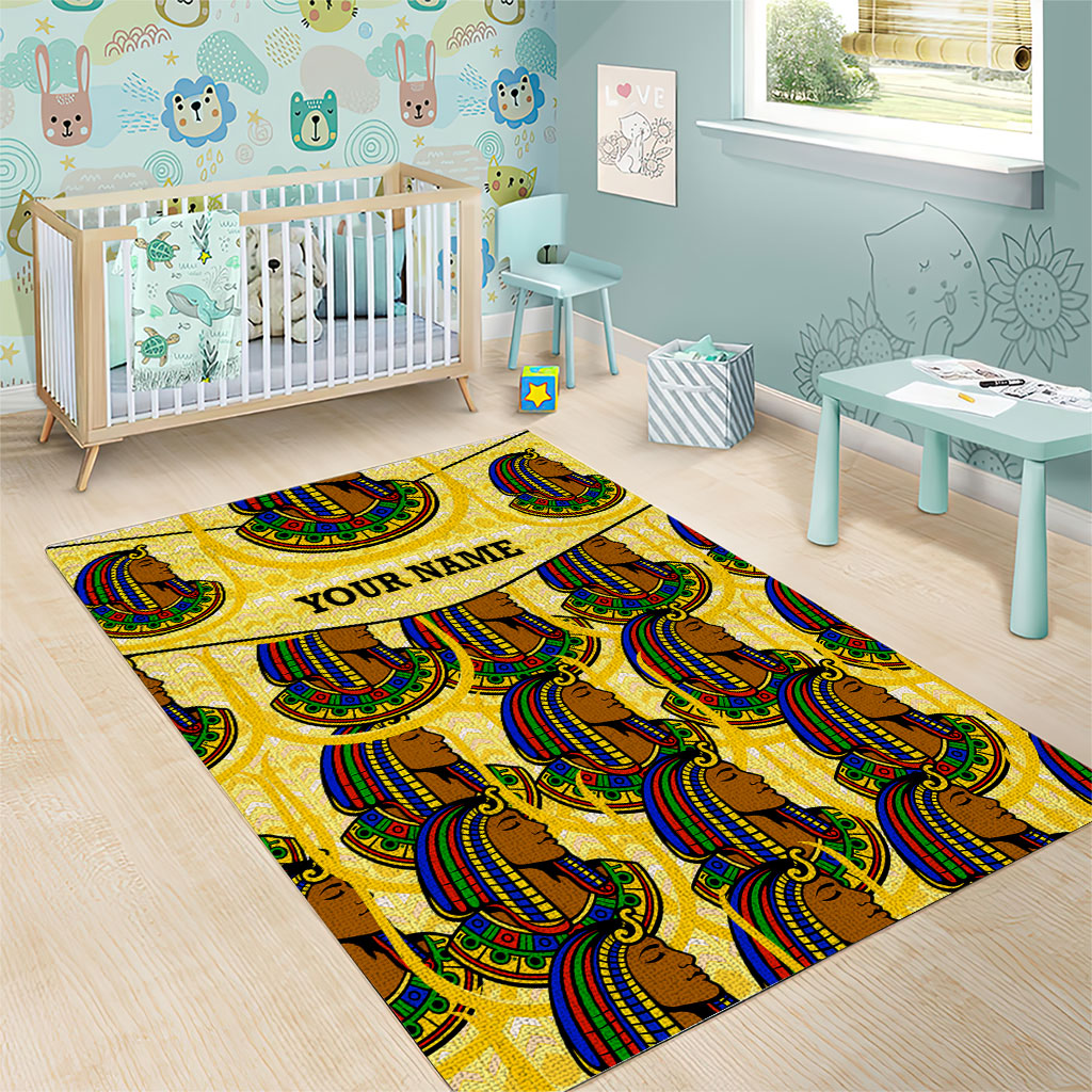 Personalized Daughters Of Isis Area Rug Ancient Egyptian Goddess Pharaoh