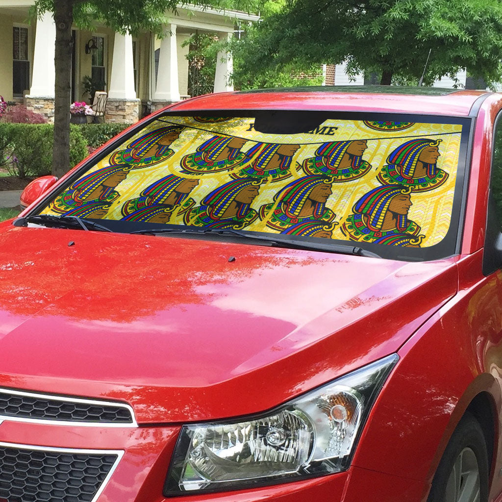 Personalized Daughters Of Isis Auto Sun Shade Ancient Egyptian Goddess Pharaoh