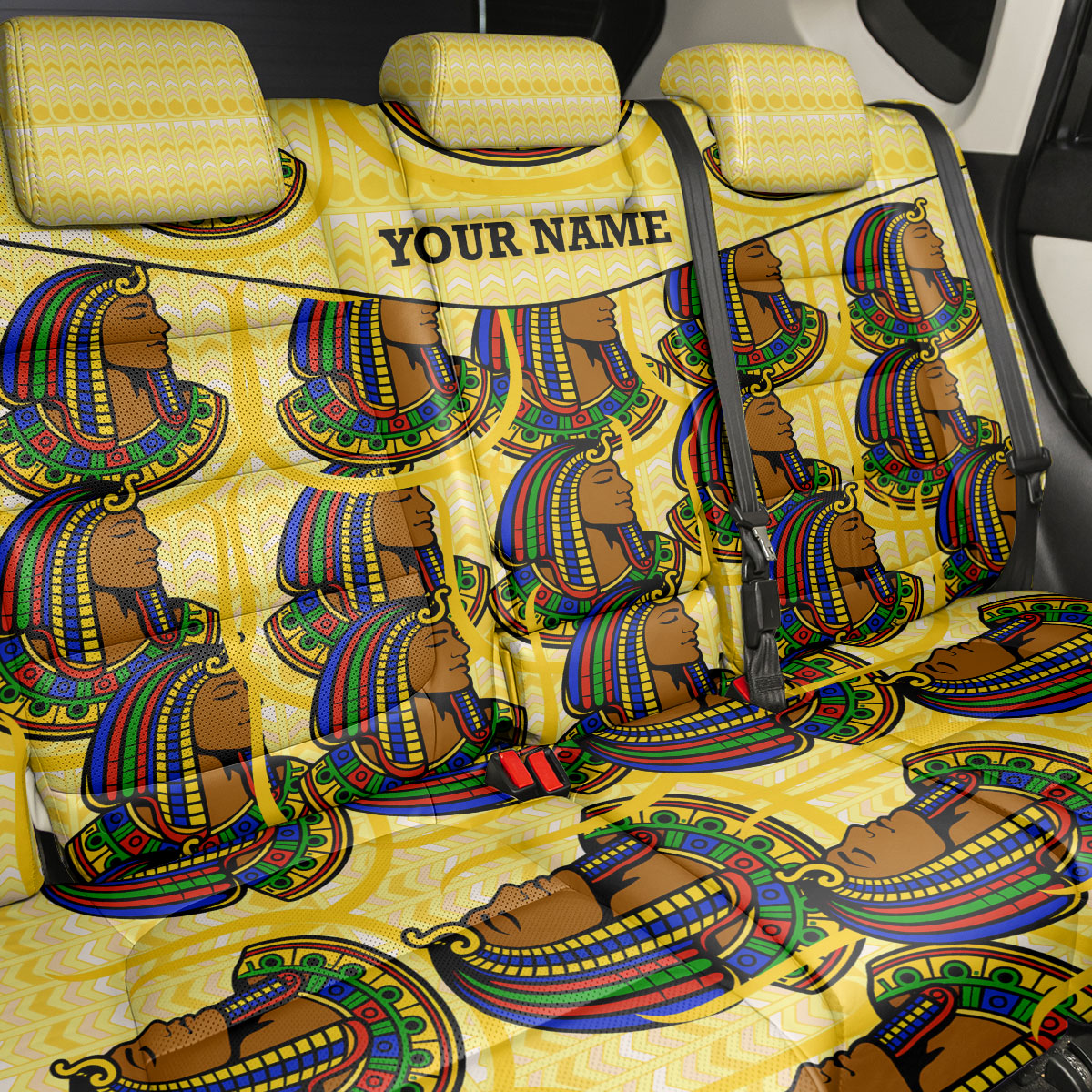 Personalized Daughters Of Isis Back Car Seat Cover Ancient Egyptian Goddess Pharaoh