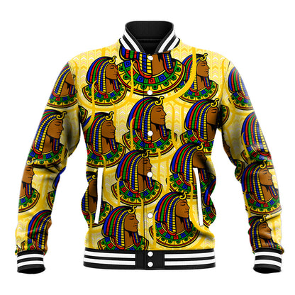 Personalized Daughters Of Isis Baseball Jacket Ancient Egyptian Goddess Pharaoh