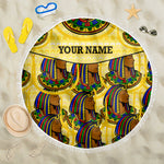 Personalized Daughters Of Isis Beach Blanket Ancient Egyptian Goddess Pharaoh