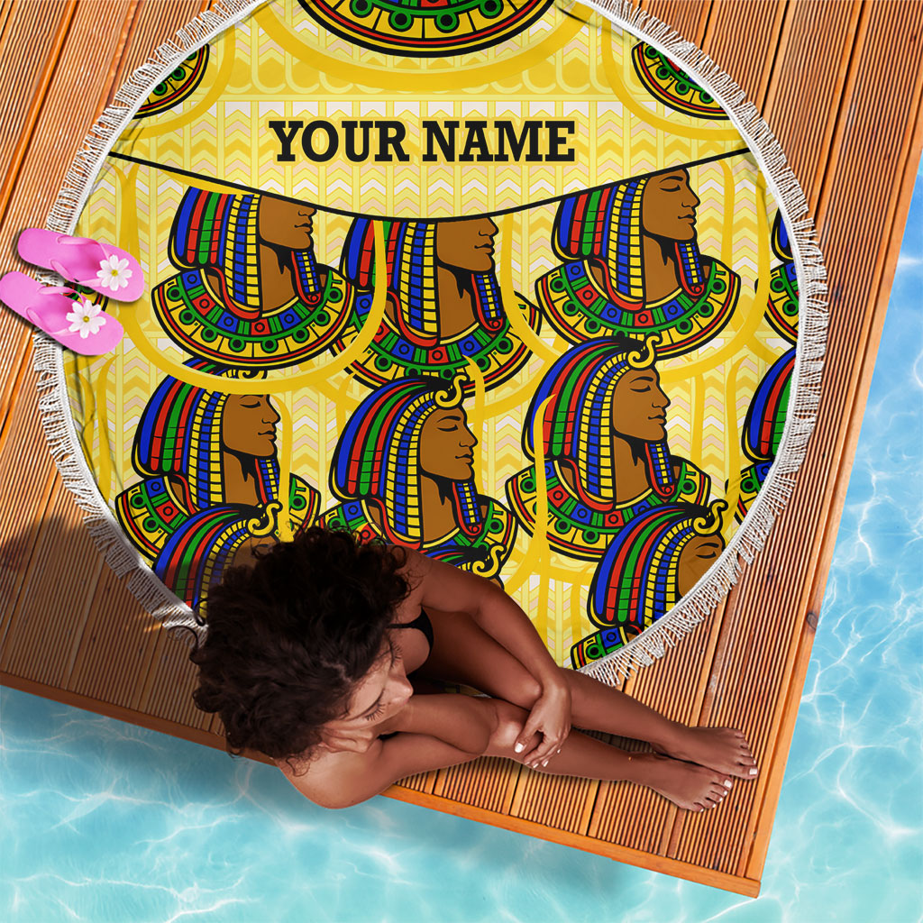 Personalized Daughters Of Isis Beach Blanket Ancient Egyptian Goddess Pharaoh