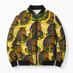 Personalized Daughters Of Isis Bomber Puffer Jacket Ancient Egyptian Goddess Pharaoh