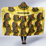 Personalized Daughters Of Isis Hooded Blanket Ancient Egyptian Goddess Pharaoh