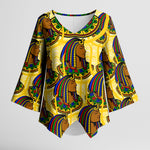 Personalized Daughters Of Isis Kimono Sleeve Blouse Ancient Egyptian Goddess Pharaoh