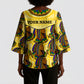 Personalized Daughters Of Isis Kimono Sleeve Blouse Ancient Egyptian Goddess Pharaoh