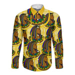 Personalized Daughters Of Isis Long Sleeve Button Shirt Ancient Egyptian Goddess Pharaoh