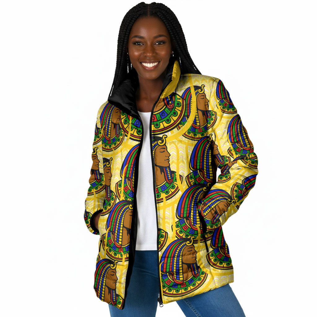 Personalized Daughters Of Isis Padded Jacket Ancient Egyptian Goddess Pharaoh