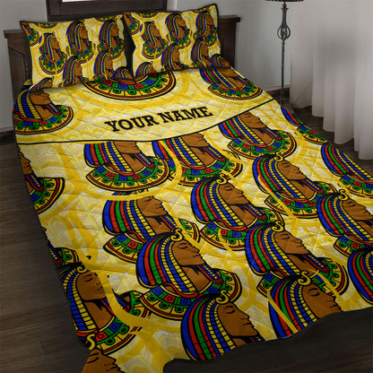 Personalized Daughters Of Isis Quilt Bed Set Ancient Egyptian Goddess Pharaoh