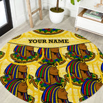 Personalized Daughters Of Isis Round Carpet Ancient Egyptian Goddess Pharaoh