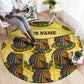 Personalized Daughters Of Isis Round Carpet Ancient Egyptian Goddess Pharaoh