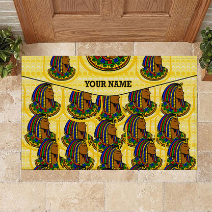 Personalized Daughters Of Isis Rubber Doormat Ancient Egyptian Goddess Pharaoh