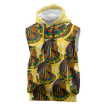 Personalized Daughters Of Isis Sleeveless Hoodie Ancient Egyptian Goddess Pharaoh