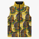 Personalized Daughters Of Isis Sleeveless Puffer Jacket Ancient Egyptian Goddess Pharaoh