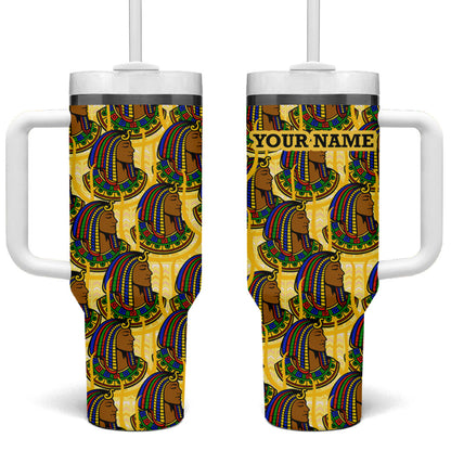 Personalized Daughters Of Isis Tumbler With Handle Ancient Egyptian Goddess Pharaoh