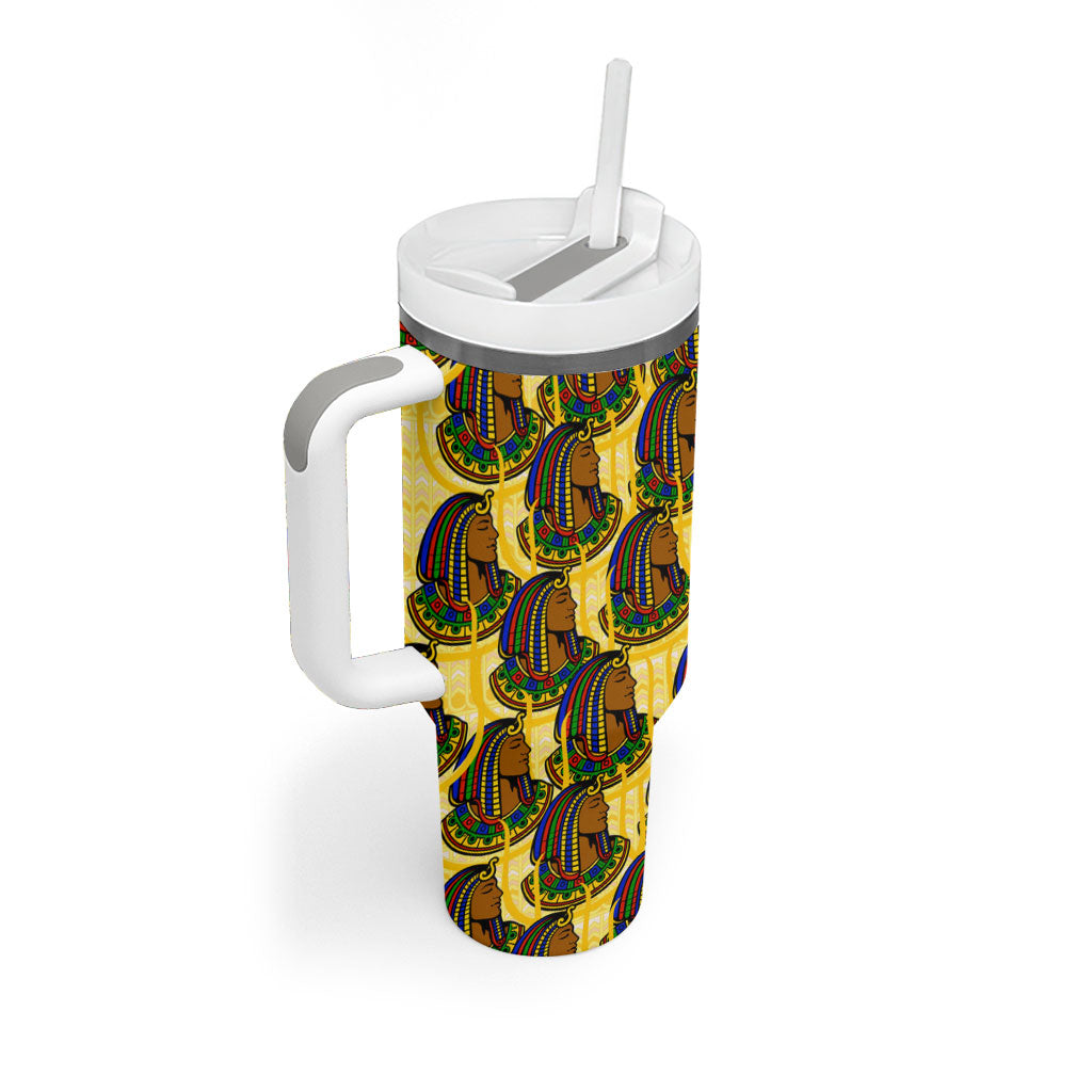 Personalized Daughters Of Isis Tumbler With Handle Ancient Egyptian Goddess Pharaoh