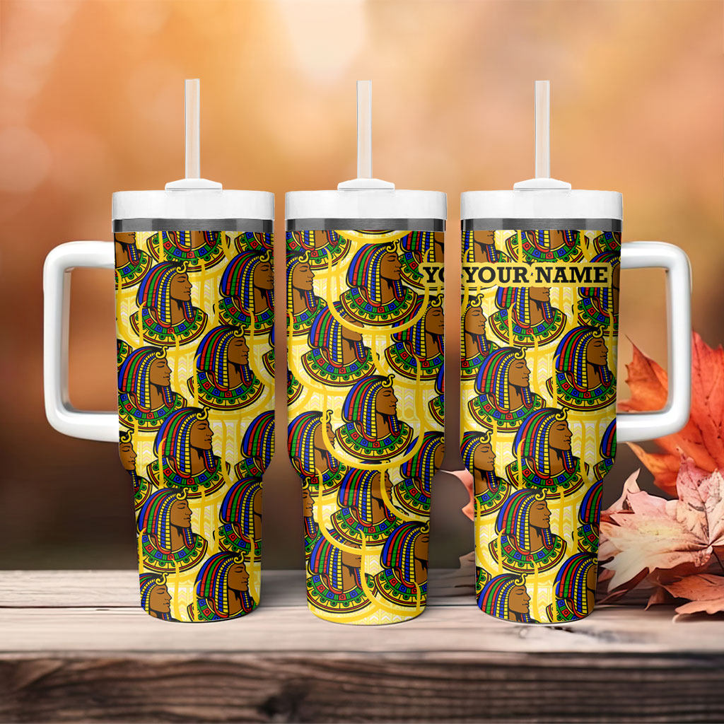 Personalized Daughters Of Isis Tumbler With Handle Ancient Egyptian Goddess Pharaoh