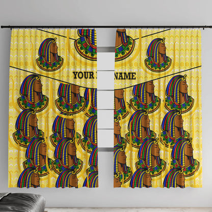 Personalized Daughters Of Isis Window Curtain Ancient Egyptian Goddess Pharaoh