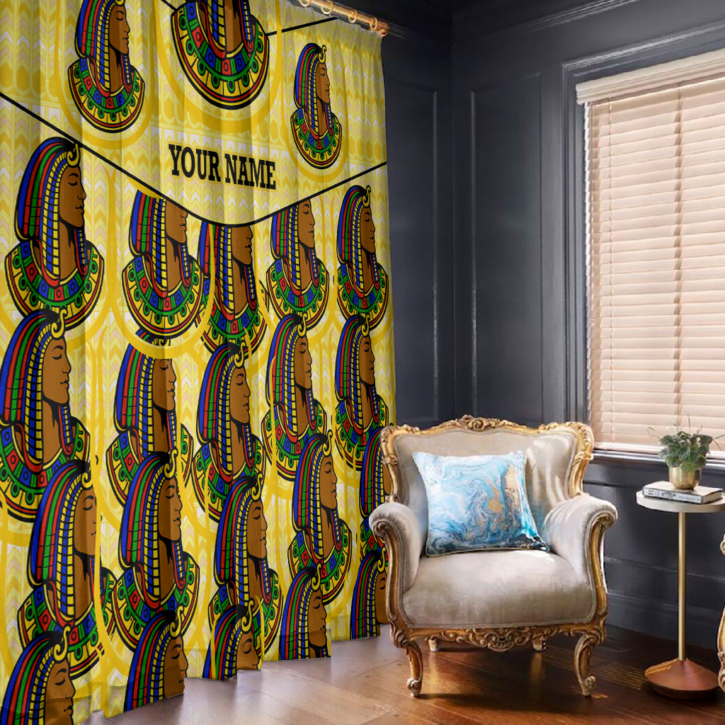 Personalized Daughters Of Isis Window Curtain Ancient Egyptian Goddess Pharaoh