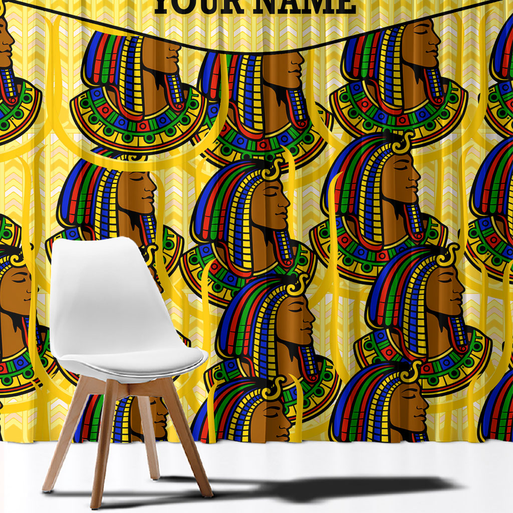 Personalized Daughters Of Isis Window Curtain Ancient Egyptian Goddess Pharaoh