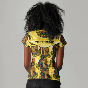 Personalized Daughters Of Isis Women V-Neck T-Shirt Ancient Egyptian Goddess Pharaoh