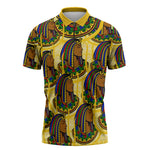 Personalized Daughters Of Isis Zipper Polo Shirt Ancient Egyptian Goddess Pharaoh