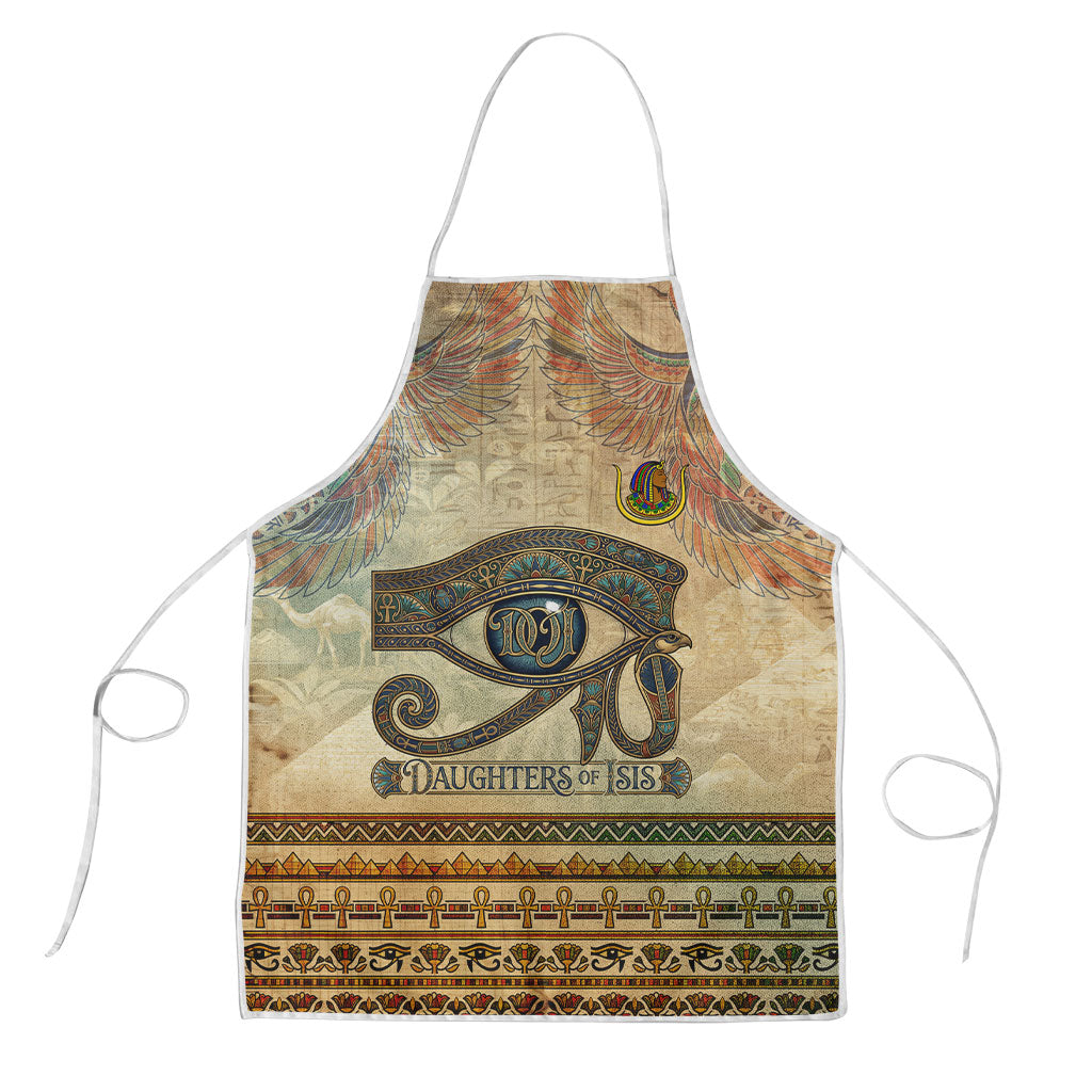 Daughters Of Isis Apron Eye Of Horus Ancient Egyptian Goddess - Vintage Parchment Art