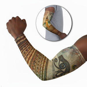 Daughters Of Isis Arm Sleeves Eye Of Horus Ancient Egyptian Goddess - Vintage Parchment Art