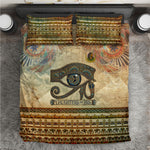 Daughters Of Isis Bedding Set Eye Of Horus Ancient Egyptian Goddess - Vintage Parchment Art