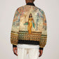Daughters Of Isis Bomber Jacket Eye Of Horus Ancient Egyptian Goddess - Vintage Parchment Art