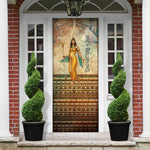 Daughters Of Isis Door Cover Eye Of Horus Ancient Egyptian Goddess - Vintage Parchment Art