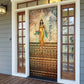 Daughters Of Isis Door Cover Eye Of Horus Ancient Egyptian Goddess - Vintage Parchment Art