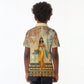 Daughters Of Isis Kid Polo Shirt Eye Of Horus Ancient Egyptian Goddess - Vintage Parchment Art
