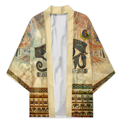 Daughters Of Isis Kimono Eye Of Horus Ancient Egyptian Goddess - Vintage Parchment Art
