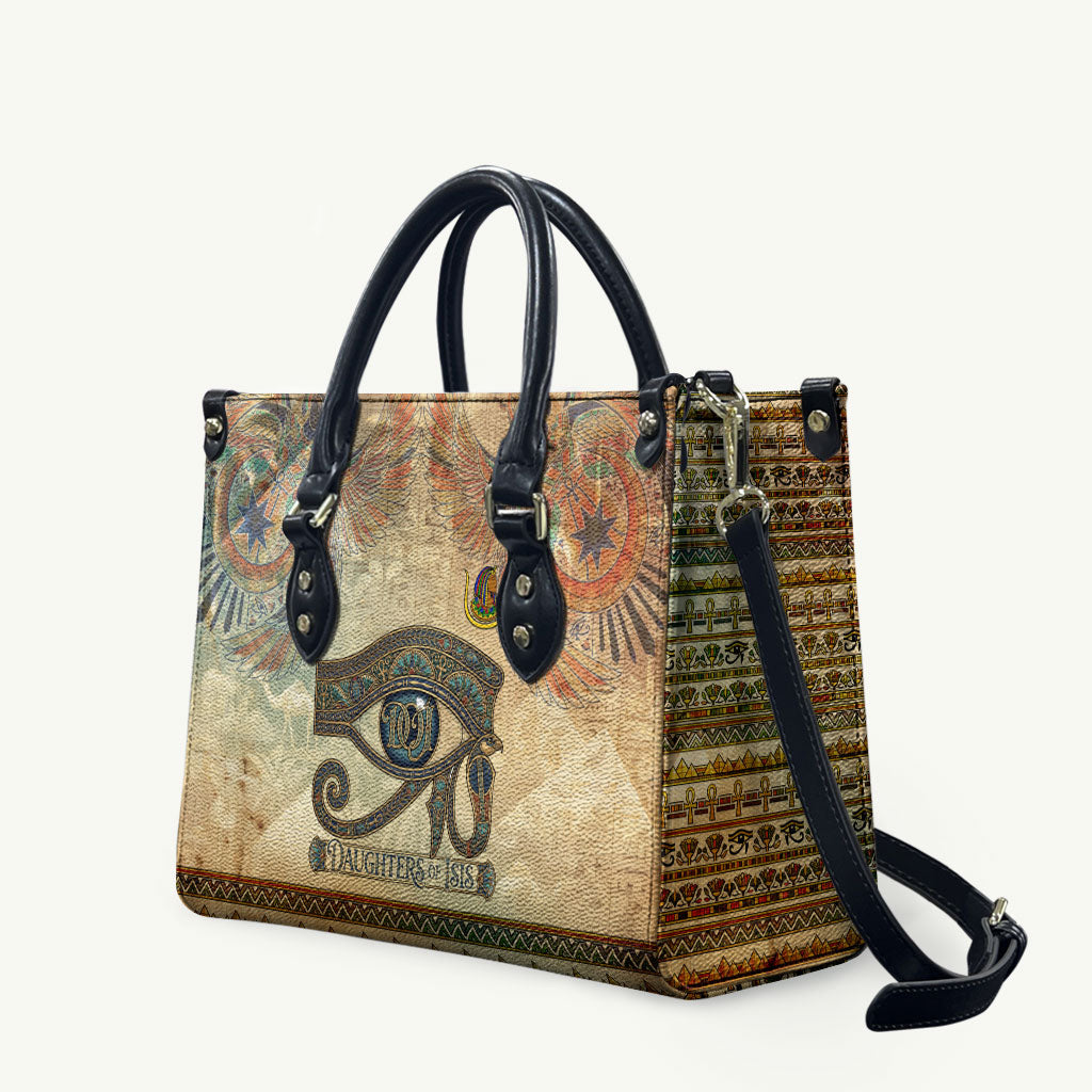 Daughters Of Isis Leather Bag Eye Of Horus Ancient Egyptian Goddess - Vintage Parchment Art