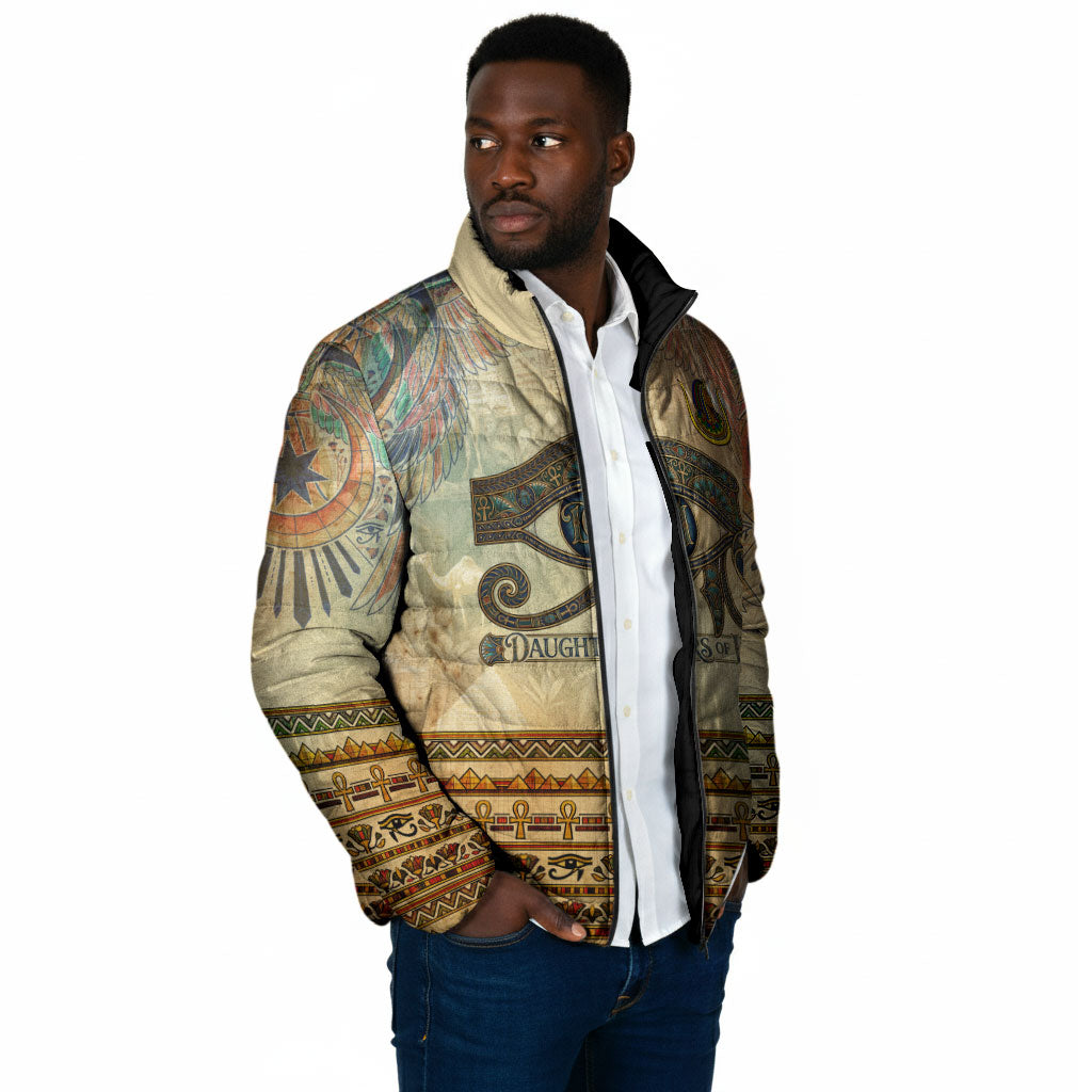 Daughters Of Isis Padded Jacket Eye Of Horus Ancient Egyptian Goddess - Vintage Parchment Art