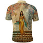Daughters Of Isis Polo Shirt Eye Of Horus Ancient Egyptian Goddess - Vintage Parchment Art